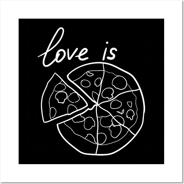 Love is ... pizza Wall Art by sedharutyunyan